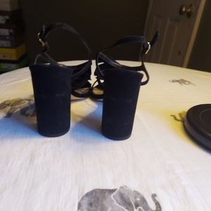 J. Crew Suede Chuncky Heel Sandals with Bows